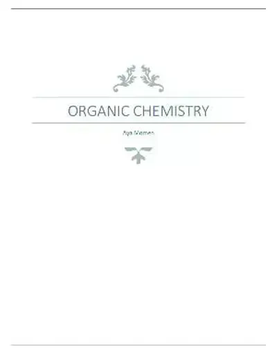 كتاب أساسيات الكيمياء العضوية 
